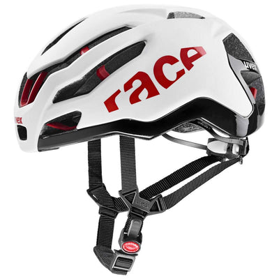 Šalmas Uvex Race 9 white-red-57-60CM