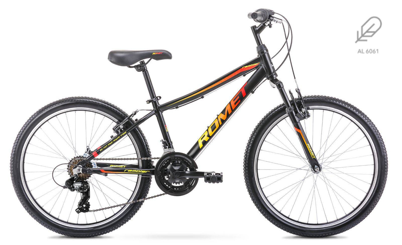 Dviratis Romet Rambler 24" Alu 2022 black-yellow-red