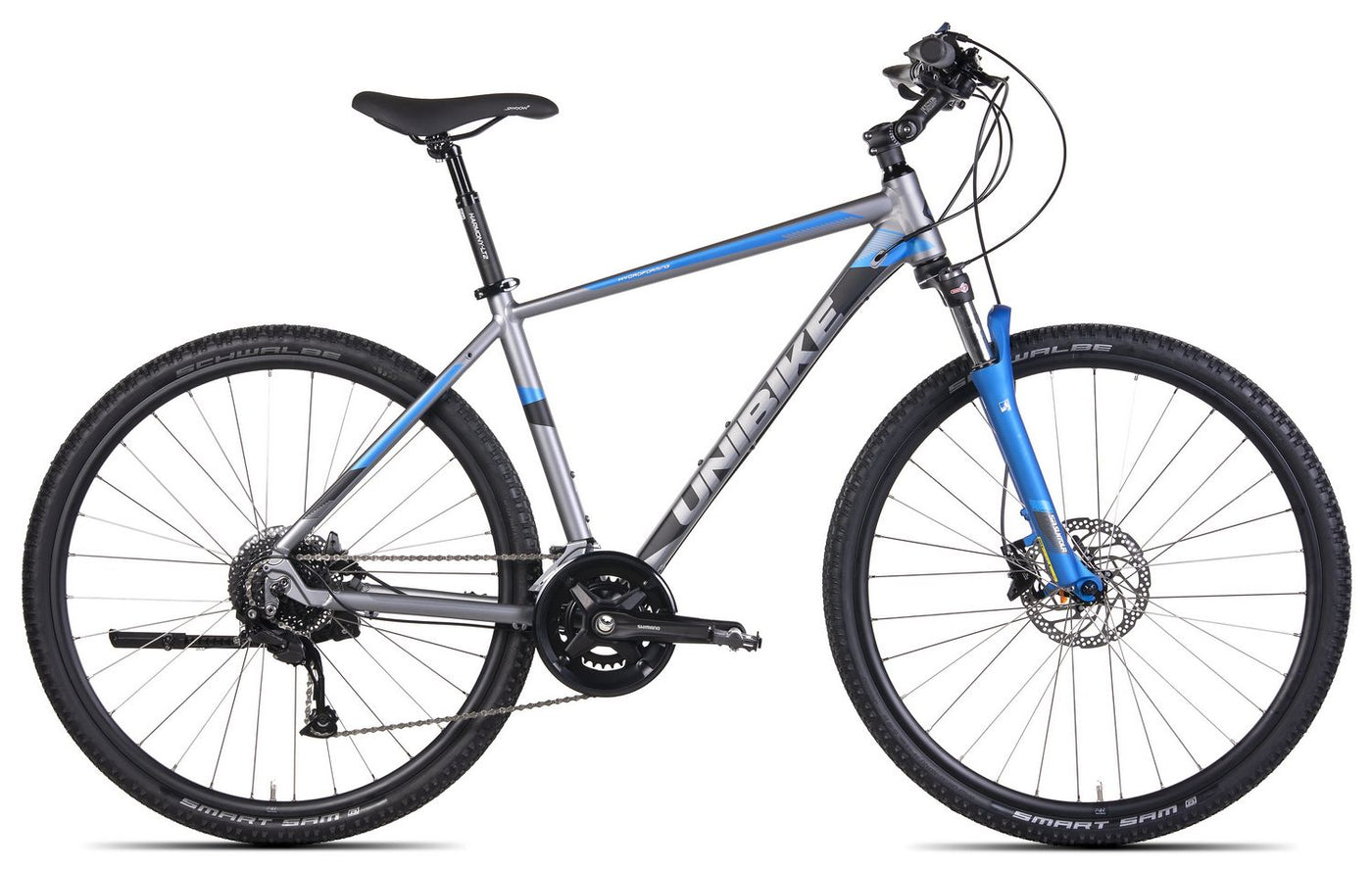 Dviratis UNIBIKE Crossfire GTS 2022 graphite-blue-23"