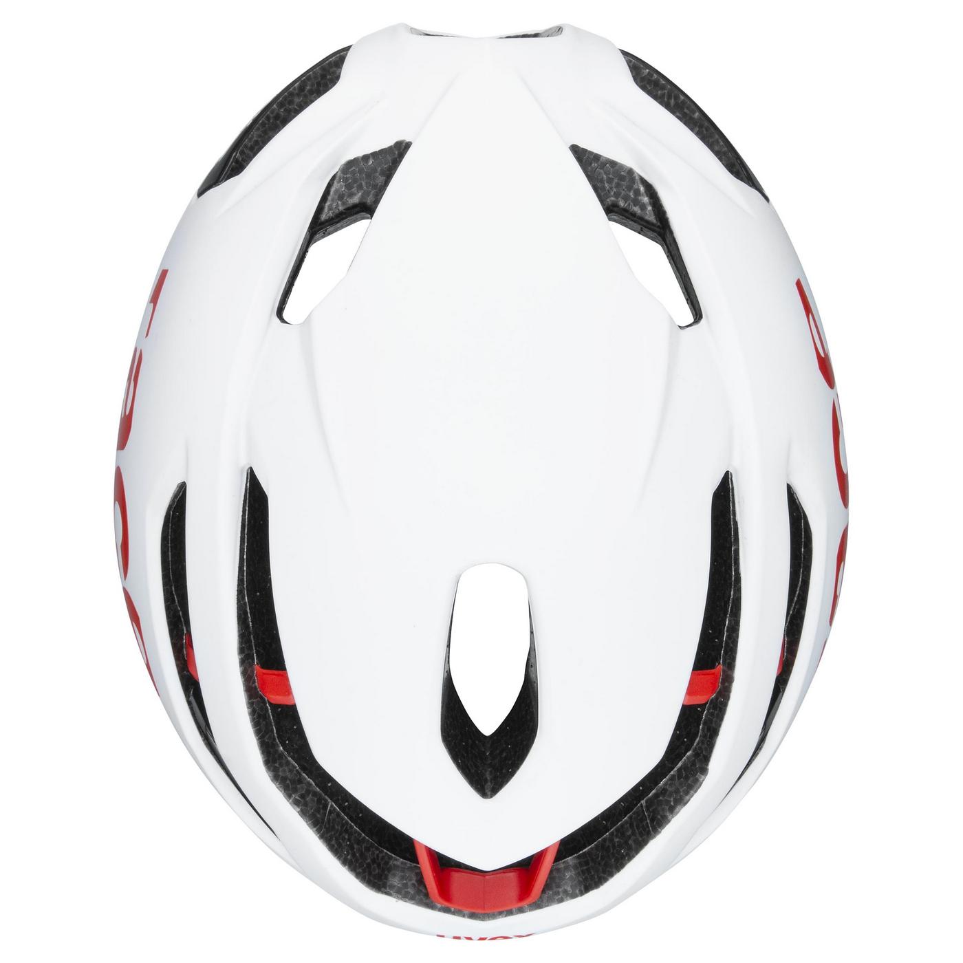 Šalmas Uvex Race 9 white-red-57-60CM