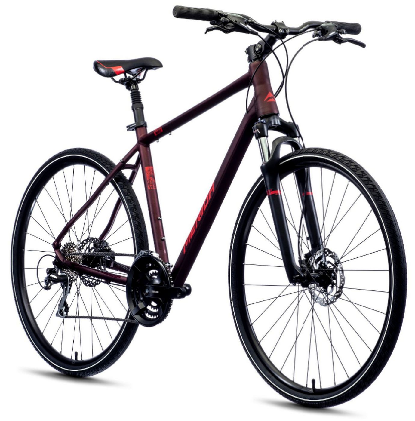 Dviratis Merida CROSSWAY 20 matt burgundy red