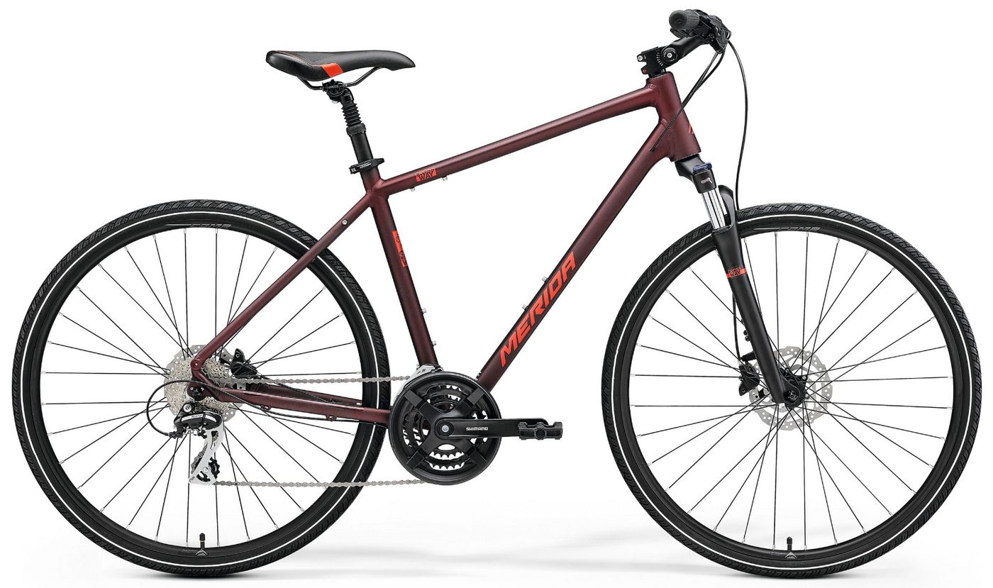 Dviratis Merida CROSSWAY 20 matt burgundy red