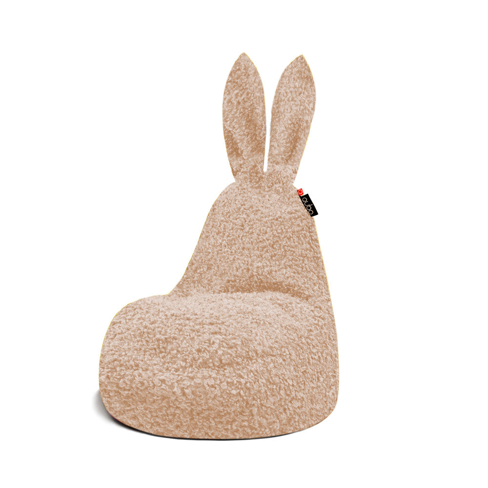 Qubo™ Mommy Rabbit Wheat FLUFFY FIT sėdmaišis