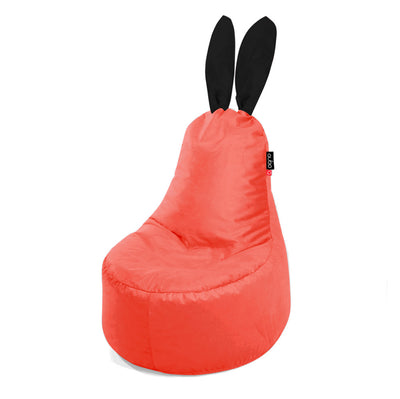 Qubo™ Mommy Rabbit Black Ears Goji VELVET FIT sėdmaišis