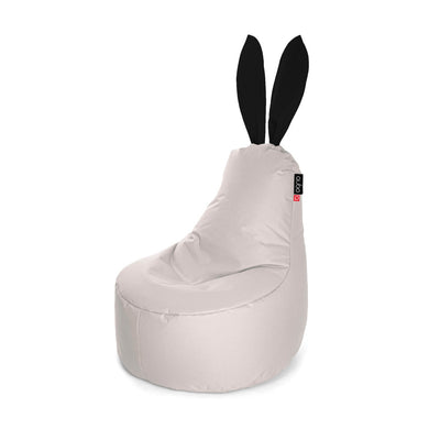 Qubo™ Mommy Rabbit Black Ears Silver POP FIT sėdmaišis