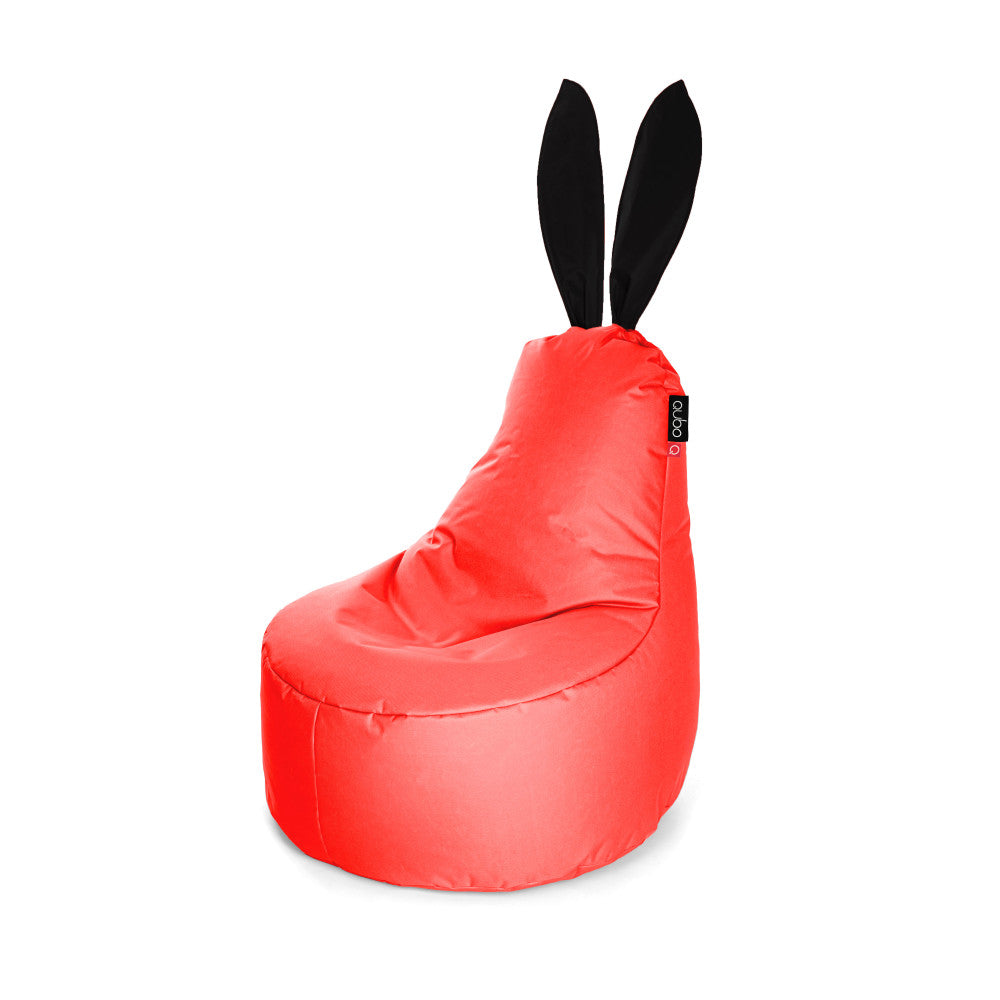 Qubo™ Mommy Rabbit Black Ears Strawberry POP FIT sėdmaišis