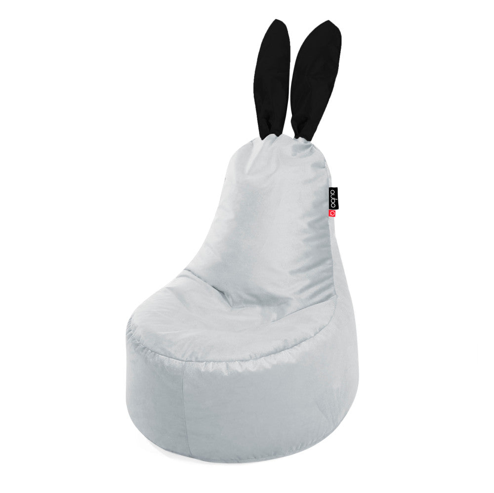 Qubo™ Mommy Rabbit Black Ears Lune VELVET FIT sėdmaišis