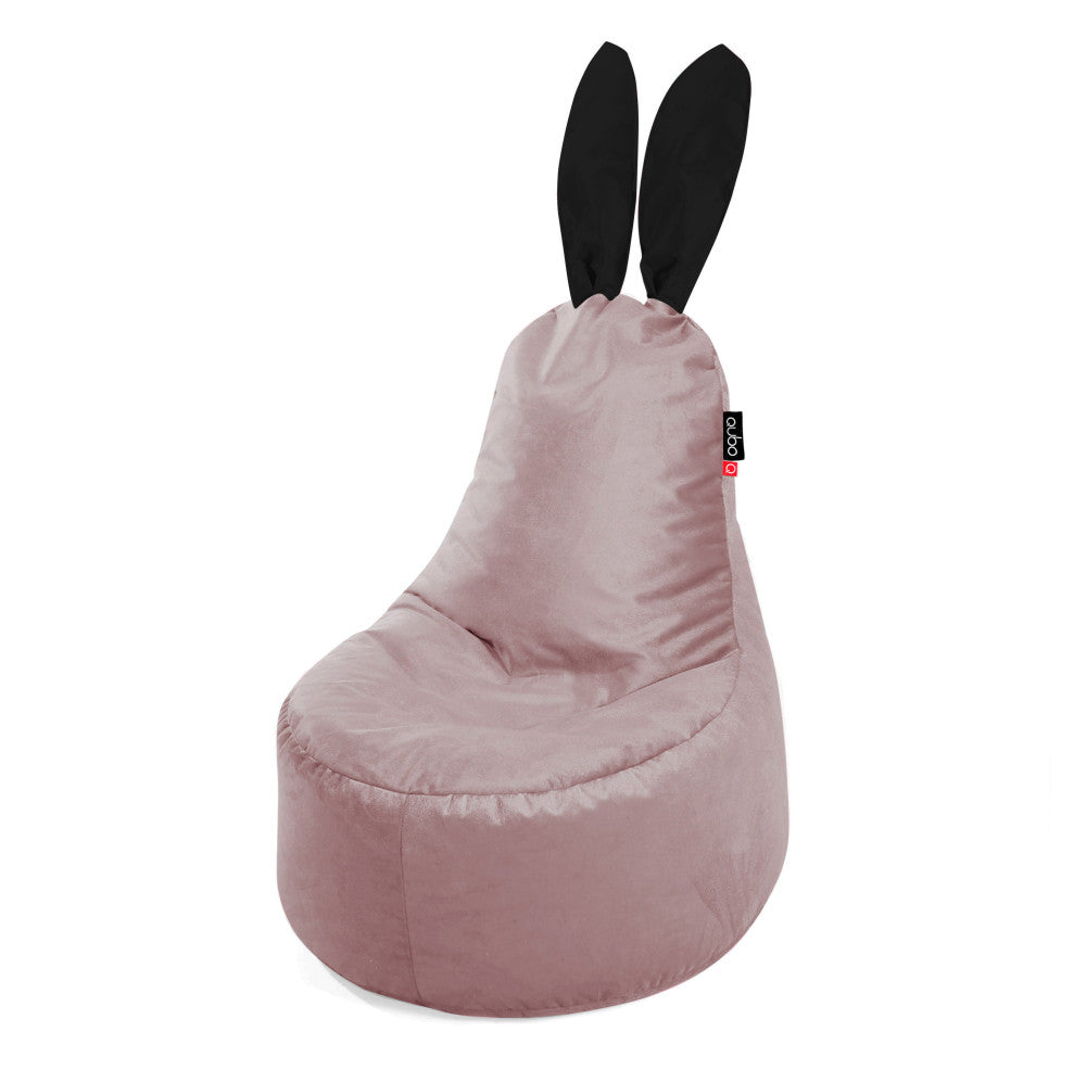 Qubo™ Mommy Rabbit Black Ears Passion VELVET FIT sėdmaišis