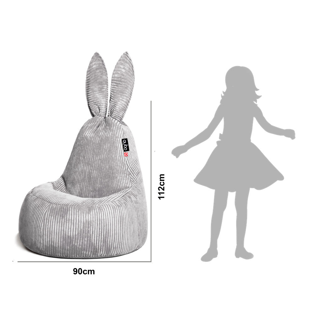 Qubo™ Daddy Rabbit Slate POP FIT sėdmaišis