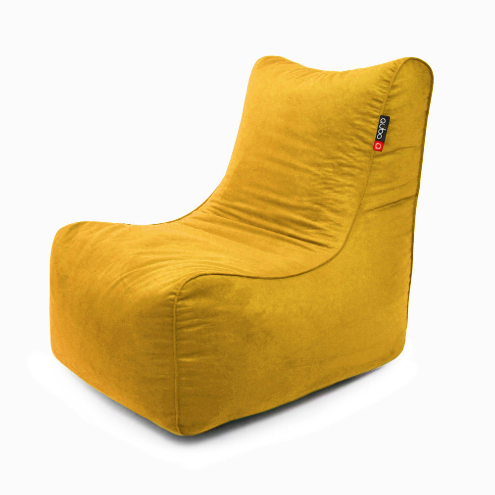 Qubo™ Noa Mustard VELVET FIT sėdmaišis